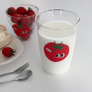 토마토 홈카페 아이스아메리카노잔 내열 유리컵 420ml