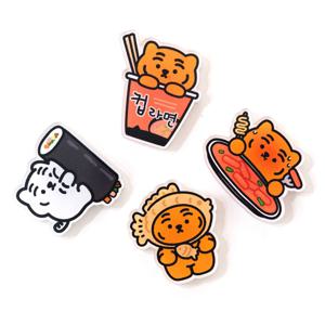 뚱랑투어 한식 아크릴 마그넷 4종