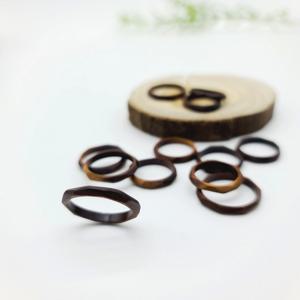 슬림 다각 우드링 / 액운쫓는 대추나무반지 방수원목반지