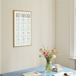 2026 달력포스터 귀여운 일러스트 프렌지감성 캘린더 DOODLE