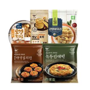 사옹원 겨울집콕 5종 세트 / 김치전 김말이튀김 녹두빈대떡 호떡 어묵