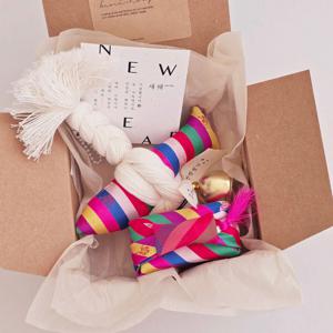 새해 액막이 명태 북어 색동 도어벨+마그넷 선물세트 설날선물