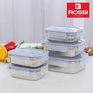 뉴 더 화이트 스텐 밀폐용기 5종세트