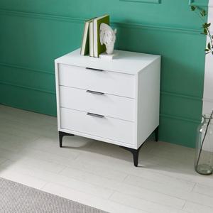 쿠 600 모듈협탁 높은 침대협탁3단 월넛 우드