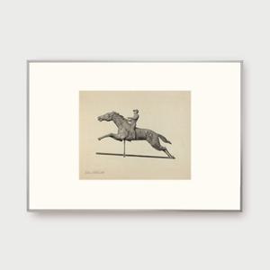 Horse and lider 말 그림 액자 빈티지 인테리어 신혼집 집들이 선물