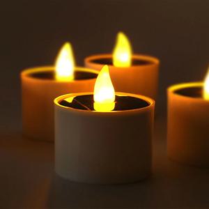 태양광 LED 양초 캔들 촛불 조명 티라이트 초 무드등 크리스마스 태양열 조명 야외 실내