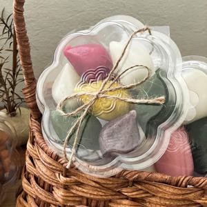 투명 떡 포장 용기 화과자 디저트 컵과일 일회용 케이스 담꽃 10세트