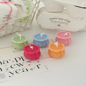 복주머니 단품 - 2026 새해 미니 복주머니 캔들 답레품 선물 포장