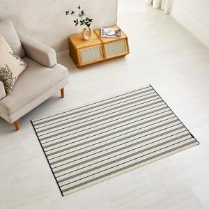 코튼블렌드 러그 네이비 스트라이프 100x150