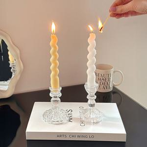 크림벨라 트윈 테이퍼 캔들 오브제 인테리어 소품 답례품