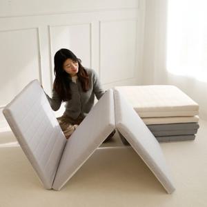 3단 매트리스 누빔 접이식 토퍼 침대 바닥 수면매트 누빔형(3size)