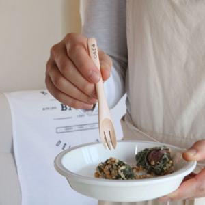 일본 이자와 원목 카페 디저트 커트러리 티포크