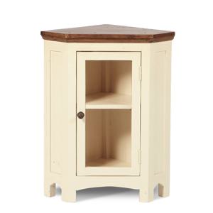 엔틱수입가구 원목 투톤 코너장식장 5465-943 수납 캐비닛