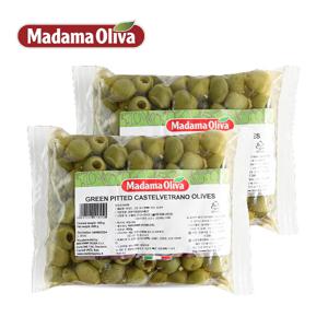 냉장 피티드 그린카스텔 베트라노 올리브 800g X 2개