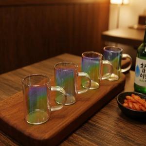 아사루 유리  사케잔 소주잔 전통주 연태 고량주 이자카야 집들이술잔 50ml