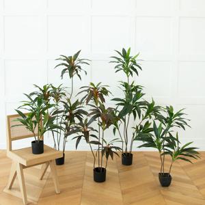 인테리어 그린 드라세나 조화 나무 4sizes