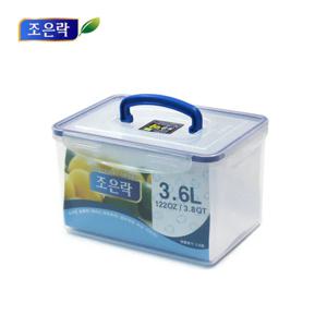 조은락 투명 밀폐용기 냉장고정리 반찬통 김치통 (3.6L)