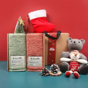 크리스마스 발론 타월 호텔수건 페이스 타올 210g 코마 40수 2p 선물세트