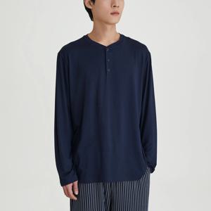 남 피치스킨 긴팔 파자마 티셔츠 (4 colors)