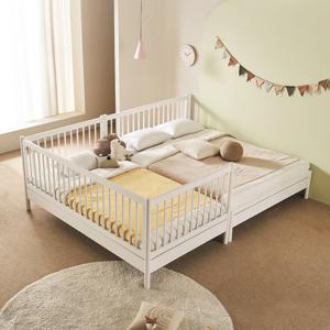 뉴피터 SE0 원목 저상형 패밀리침대 프레임 SS+Q (범퍼추가선택)