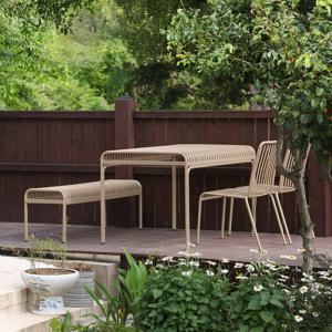 팰리 철재 마린 평벤치 카페 정원 테라스 4/6인 야외테이블세트 3colors