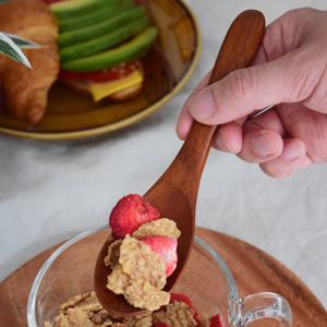 우드 시리얼 스푼  옻칠 나무 우동 스푼  중식 마라탕 업소용 죽