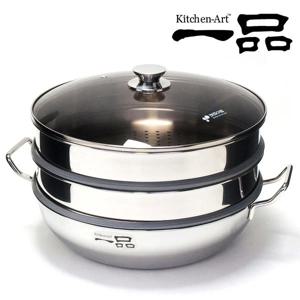 일품 통3중 3단 찜냄비 33cm/인덕션겸용 찜기/스텐304