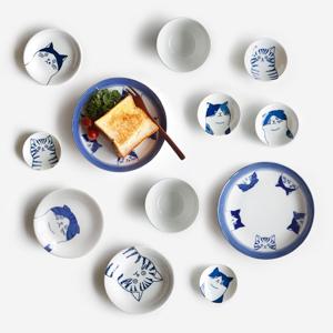 큐티네코 2인 홈세트 11P MADE IN JAPAN