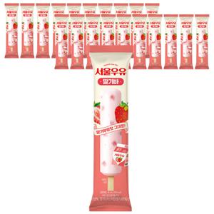 서울우유 딸기바 아이스크림 65mlx20개
