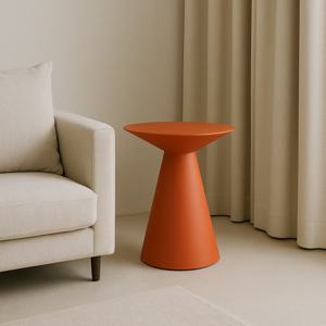 테즈 철재 원형 사이드 테이블 침대옆 500 오렌지