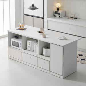 노바 미드센츄리 E0 광파오븐 수납 렌지 아일랜드 홈바 식탁 2000X750 2color