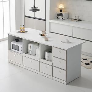 노바 미드센츄리 E0 광파오븐 서랍 렌지 아일랜드 홈바 식탁 2000X750 2color