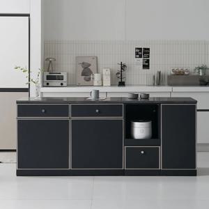 오드 미드센츄리 E0 광파오븐 수납 렌지 아일랜드 홈바 식탁 2000X600 2color