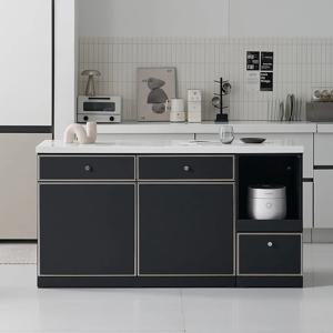 오드 미드센츄리 E0 인조대리석 광파오븐 렌지 아일랜드 홈바 식탁 1600 2color