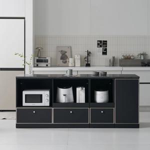 노바 미드센츄리 E0 광파오븐 수납 렌지 아일랜드 홈바 식탁 2000X600 2color