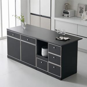 오드 미드센츄리 E0 광파오븐 서랍 렌지 아일랜드 홈바 식탁 2000X750 2color