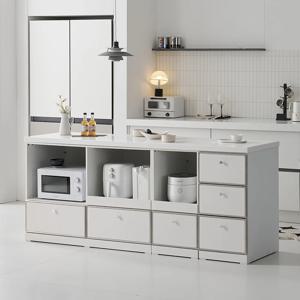 노바 E0 인조대리석 광파오븐 서랍 렌지 아일랜드 홈바 식탁 2000 2color