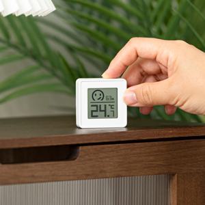 롬에이 모니 미니 온습도계 신생아 디지털 온도계 식물 온도습도계