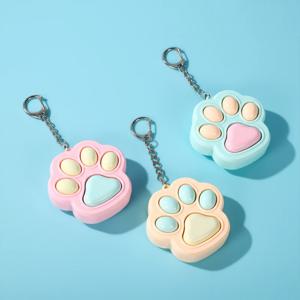 고양이 발바닥 클리커 키링 피젯토이 스트레스 해소 손 장난감 3color