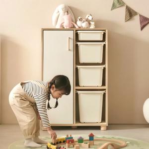 토리움 교구장 4단 몬테소리 어린이집 교구장 바구니 교구 수납장