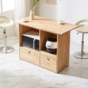 네오 카발리 고무나무 원목 아일랜드 식탁 홈바 (2size)