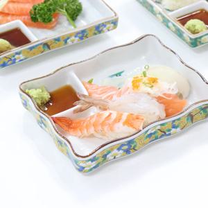 일본 물결 직사각 회접시 나눔접시 6type