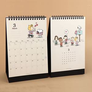 2026 스누피 달력 피너츠 일러스트 빈티지 탁상달력 인테리어 데스크 캘린더