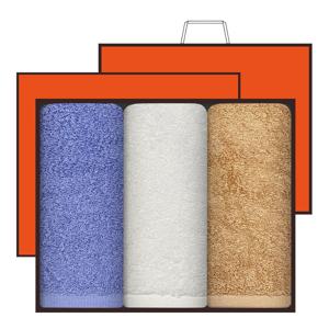 송월 코마사 40수 170g 3P 세트(타올3매+오렌지덮개박스+오렌지쇼핑백)