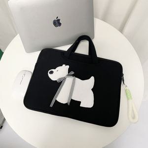 화이트 테리어 노트북가방 노트북파우치 맥북에어 notebook 에어