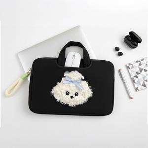 리본 비숑 노트북가방 노트북파우치 맥북에어 notebook 에어