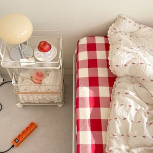 레드/빈티지 오렌지 귤꽃 쁘띠토숀 모달차렵이불세트 사계절 SS/Q