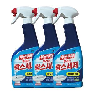 무균무때 뿌리는 락스세제 욕실청소용 750ml x 3개
