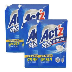 피죤 액츠 퍼펙트 베이킹소다 액체세제 리필 1.5L 2입 /일반드럼겸용 x2