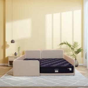 루치올라 패밀리 Q+SS+가드포함 패브릭 저상형 조명 USB포트 충전 침대 프레임